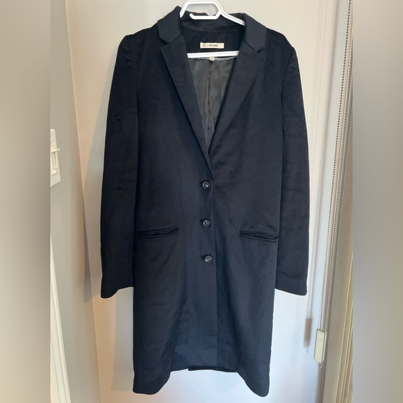 J Brand Wool/Cashmere Blend Classic Black Blazer Coat 2 - Picture 9 of 11